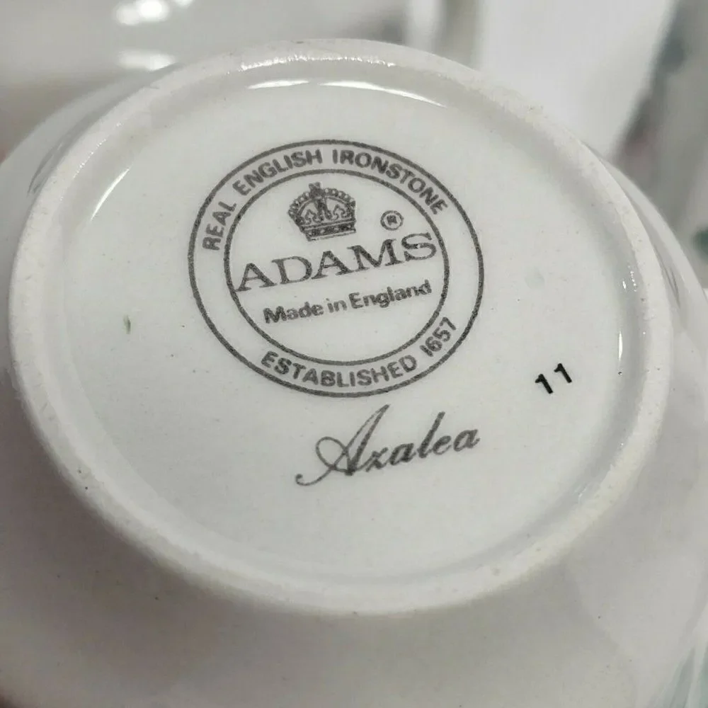 ‎Set of 6 ADAMS Azalea  Ironstone Teacups England